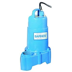 Barnes 112551 Model SP33VF Submersible Cast Iron Sump Pump – 1/3